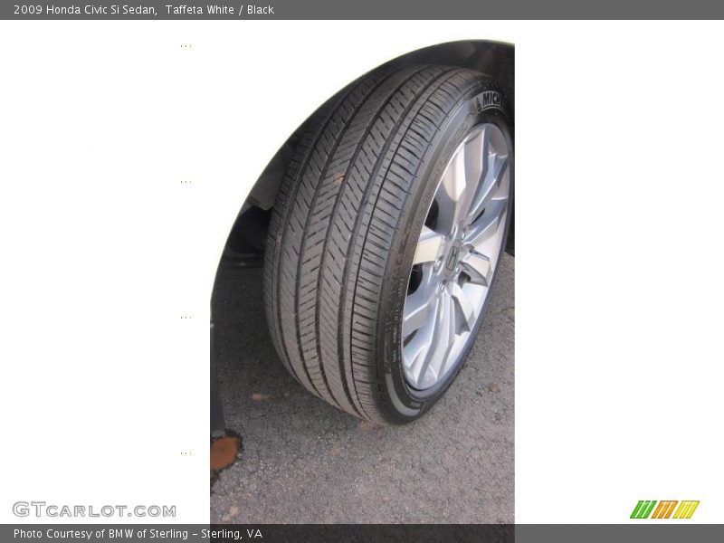 Taffeta White / Black 2009 Honda Civic Si Sedan