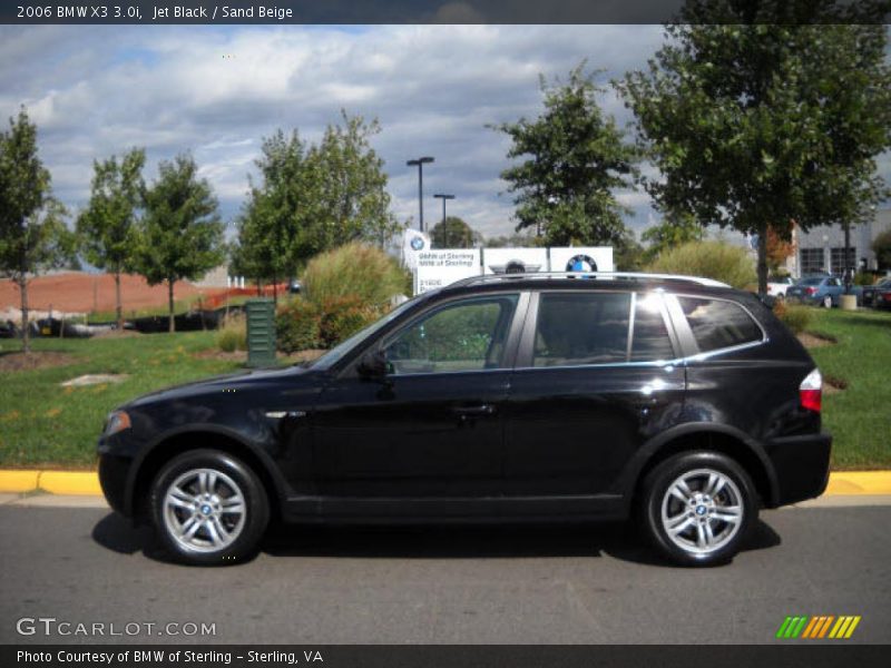 Jet Black / Sand Beige 2006 BMW X3 3.0i