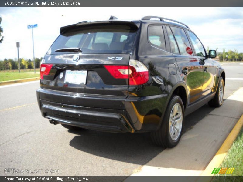 Jet Black / Sand Beige 2006 BMW X3 3.0i