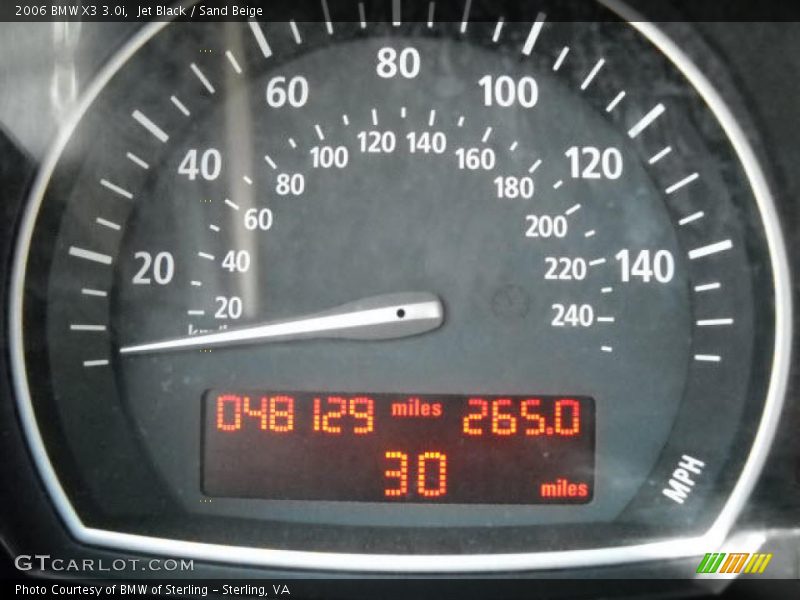 Jet Black / Sand Beige 2006 BMW X3 3.0i