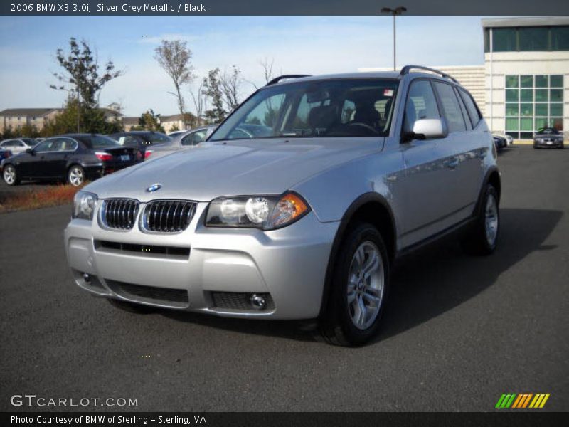 Silver Grey Metallic / Black 2006 BMW X3 3.0i