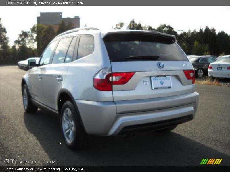 Silver Grey Metallic / Black 2006 BMW X3 3.0i