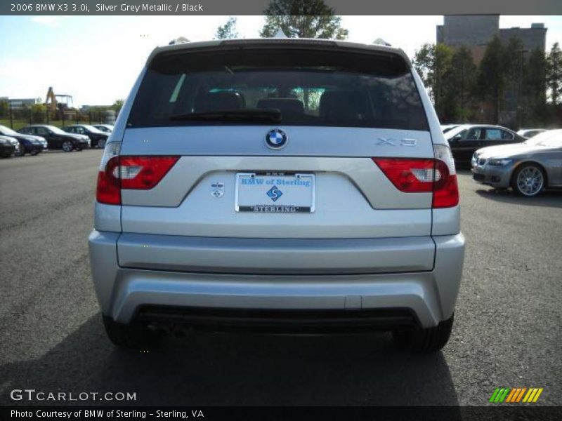 Silver Grey Metallic / Black 2006 BMW X3 3.0i