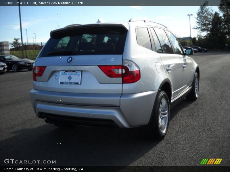 Silver Grey Metallic / Black 2006 BMW X3 3.0i