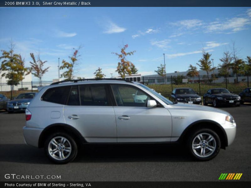 Silver Grey Metallic / Black 2006 BMW X3 3.0i