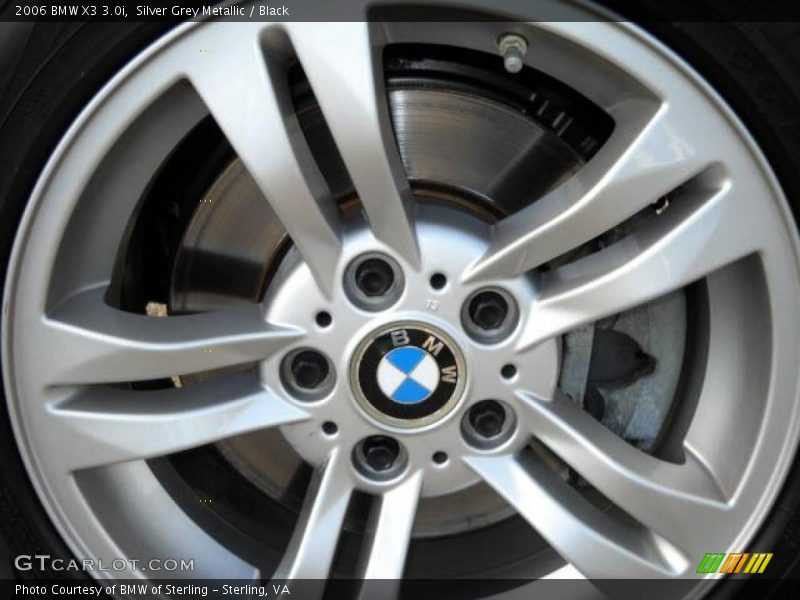Silver Grey Metallic / Black 2006 BMW X3 3.0i