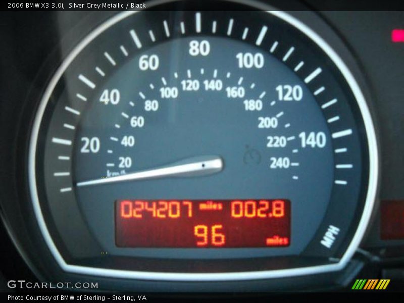 Silver Grey Metallic / Black 2006 BMW X3 3.0i