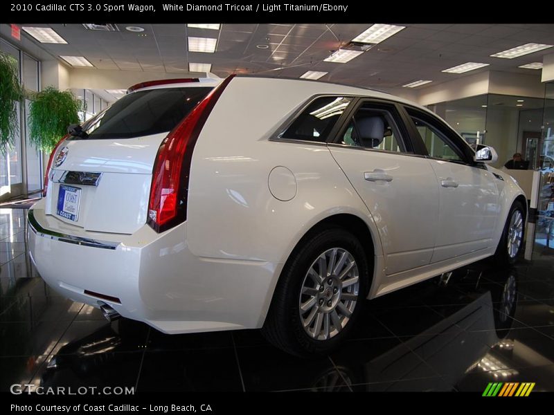 White Diamond Tricoat / Light Titanium/Ebony 2010 Cadillac CTS 3.0 Sport Wagon