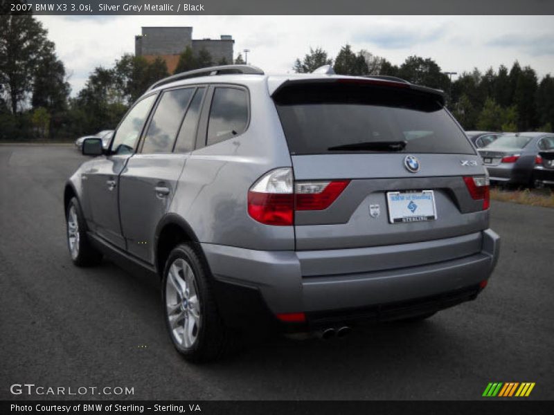 Silver Grey Metallic / Black 2007 BMW X3 3.0si
