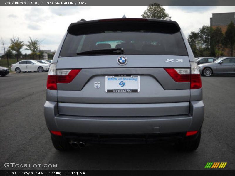 Silver Grey Metallic / Black 2007 BMW X3 3.0si