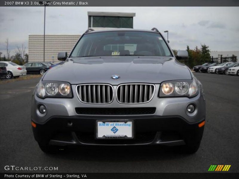 Silver Grey Metallic / Black 2007 BMW X3 3.0si
