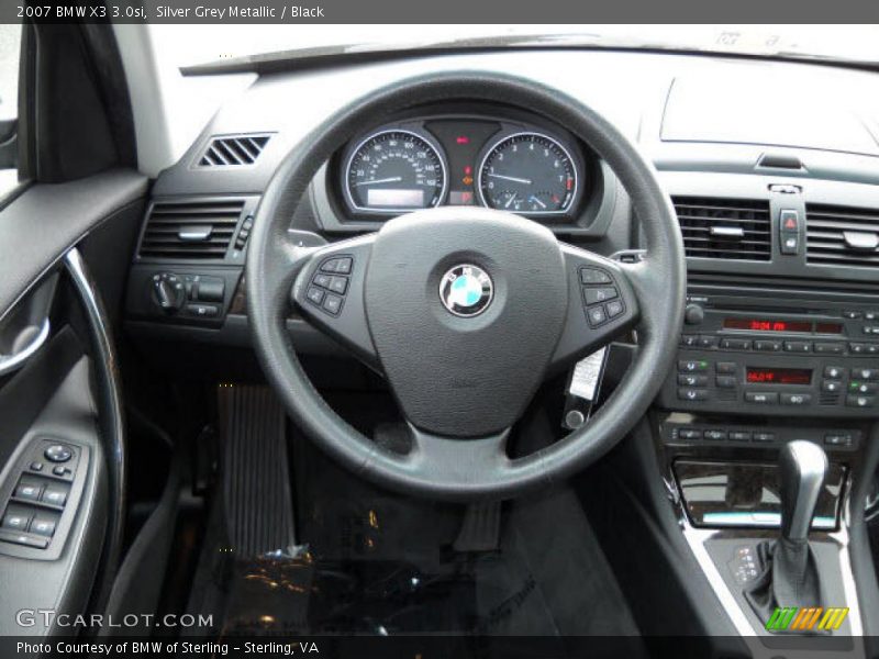 Silver Grey Metallic / Black 2007 BMW X3 3.0si