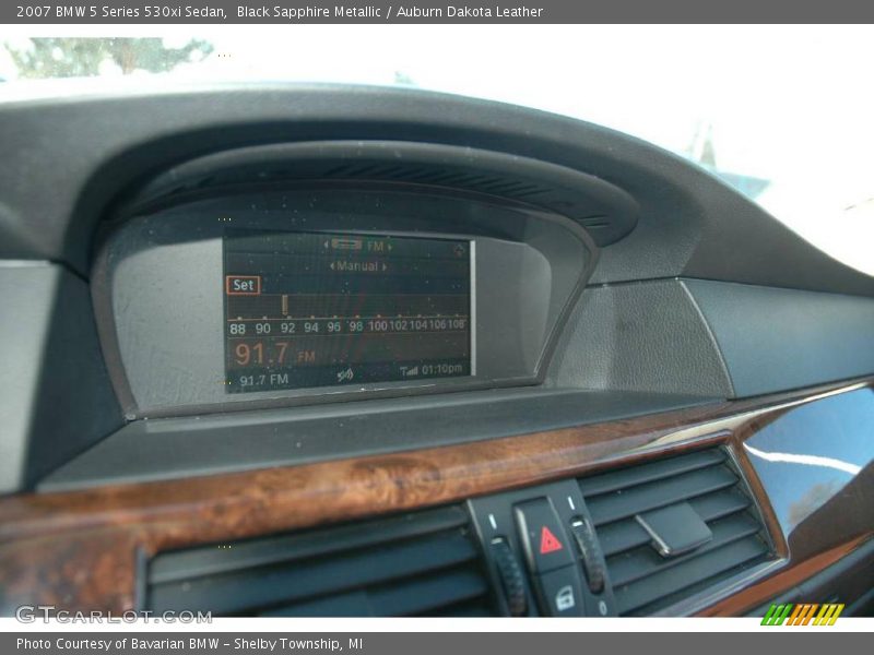 Black Sapphire Metallic / Auburn Dakota Leather 2007 BMW 5 Series 530xi Sedan