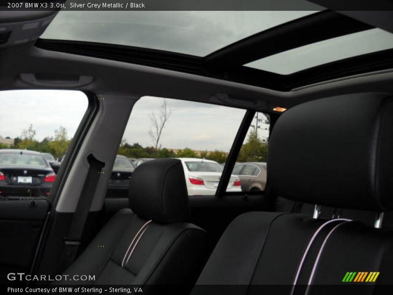 Silver Grey Metallic / Black 2007 BMW X3 3.0si