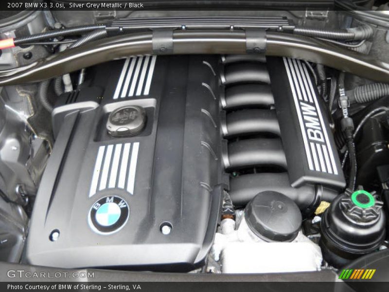 Silver Grey Metallic / Black 2007 BMW X3 3.0si
