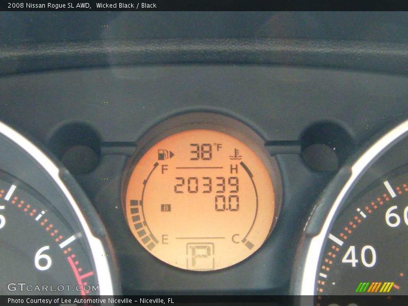 Wicked Black / Black 2008 Nissan Rogue SL AWD