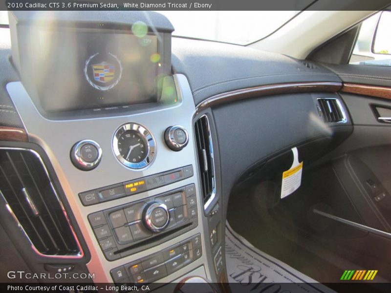 White Diamond Tricoat / Ebony 2010 Cadillac CTS 3.6 Premium Sedan
