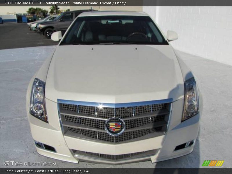 White Diamond Tricoat / Ebony 2010 Cadillac CTS 3.6 Premium Sedan