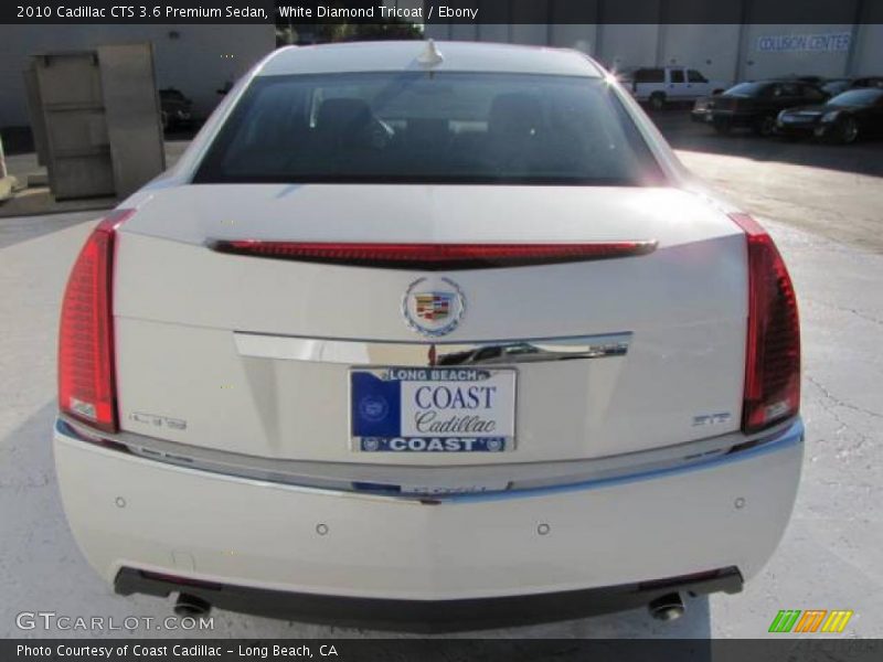 White Diamond Tricoat / Ebony 2010 Cadillac CTS 3.6 Premium Sedan