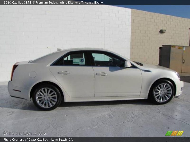 White Diamond Tricoat / Ebony 2010 Cadillac CTS 3.6 Premium Sedan