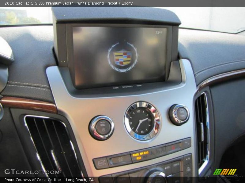 White Diamond Tricoat / Ebony 2010 Cadillac CTS 3.6 Premium Sedan