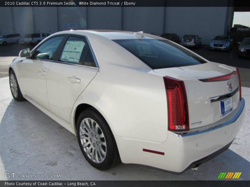 White Diamond Tricoat / Ebony 2010 Cadillac CTS 3.6 Premium Sedan