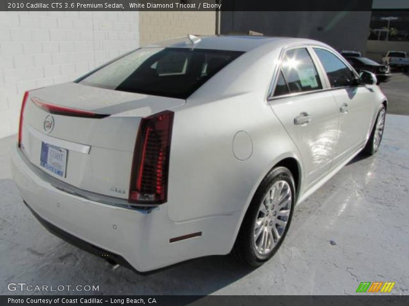 White Diamond Tricoat / Ebony 2010 Cadillac CTS 3.6 Premium Sedan
