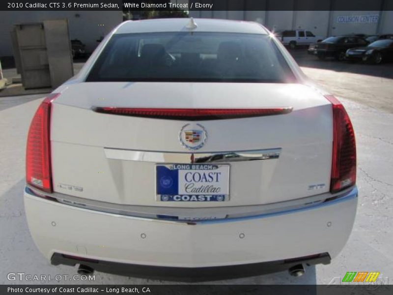 White Diamond Tricoat / Ebony 2010 Cadillac CTS 3.6 Premium Sedan