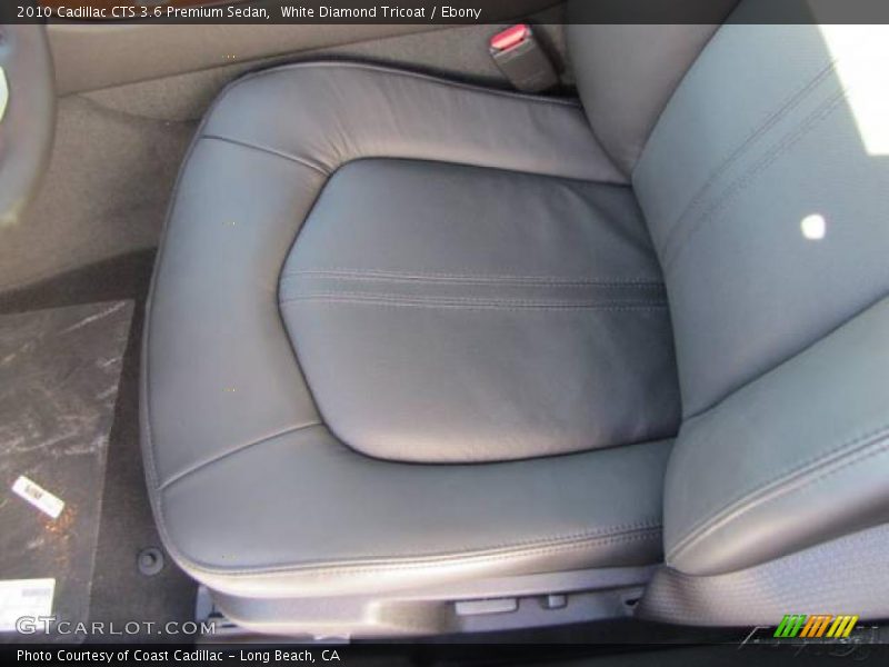 White Diamond Tricoat / Ebony 2010 Cadillac CTS 3.6 Premium Sedan