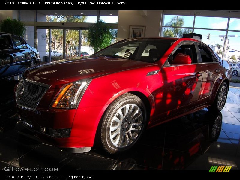 Crystal Red Tintcoat / Ebony 2010 Cadillac CTS 3.6 Premium Sedan