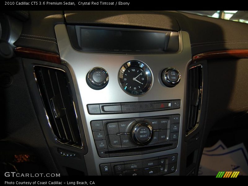 Crystal Red Tintcoat / Ebony 2010 Cadillac CTS 3.6 Premium Sedan