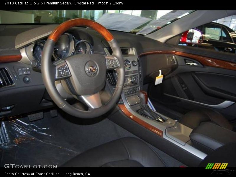 Crystal Red Tintcoat / Ebony 2010 Cadillac CTS 3.6 Premium Sedan