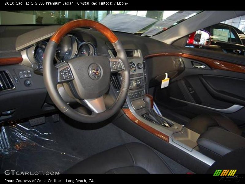 Crystal Red Tintcoat / Ebony 2010 Cadillac CTS 3.6 Premium Sedan