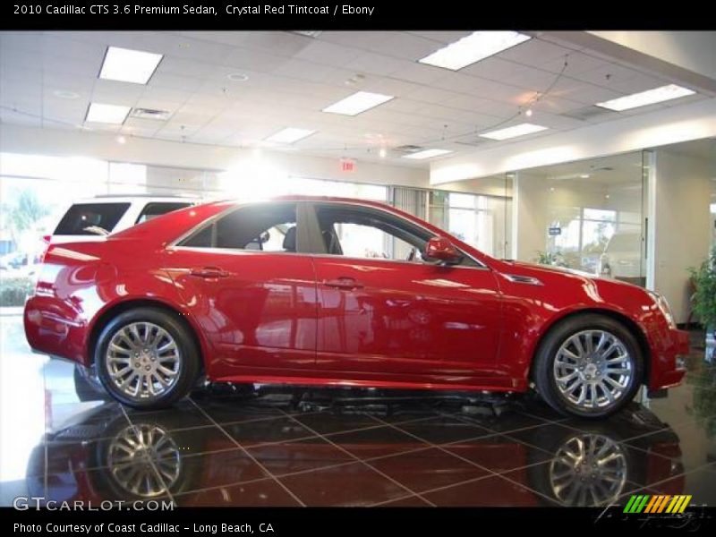 Crystal Red Tintcoat / Ebony 2010 Cadillac CTS 3.6 Premium Sedan