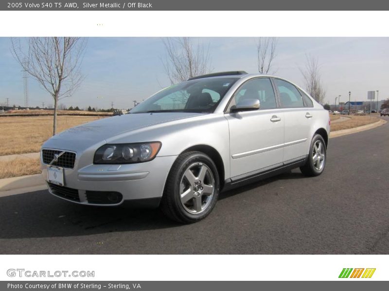 Silver Metallic / Off Black 2005 Volvo S40 T5 AWD