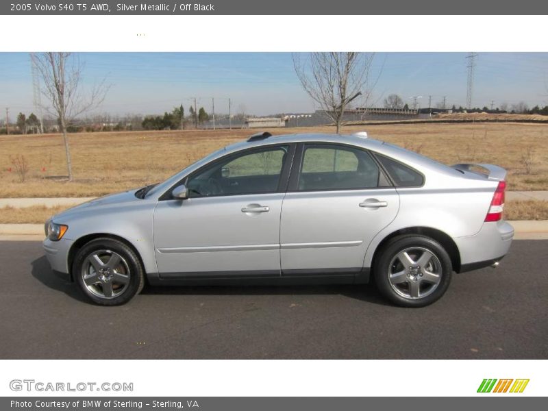 Silver Metallic / Off Black 2005 Volvo S40 T5 AWD
