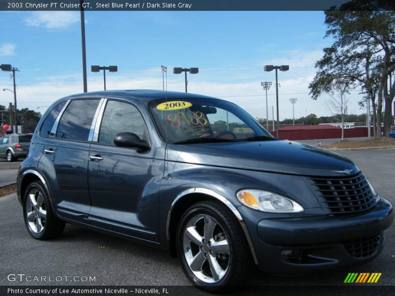 Steel Blue Pearl / Dark Slate Gray 2003 Chrysler PT Cruiser GT