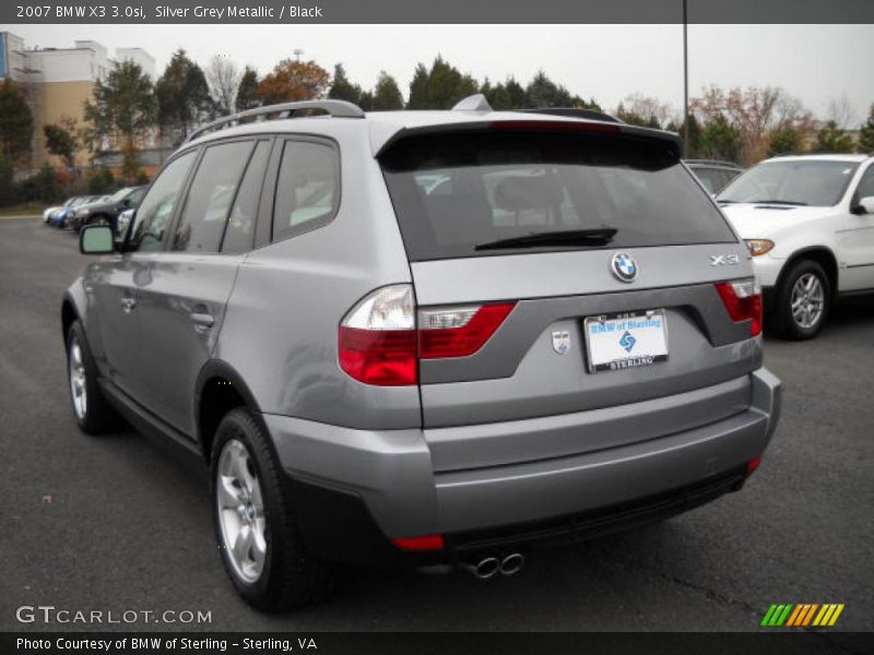 Silver Grey Metallic / Black 2007 BMW X3 3.0si