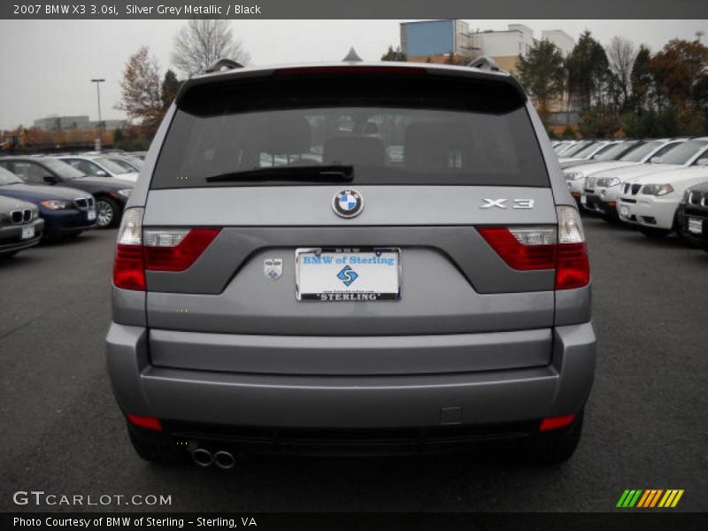 Silver Grey Metallic / Black 2007 BMW X3 3.0si