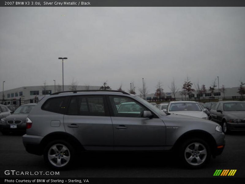 Silver Grey Metallic / Black 2007 BMW X3 3.0si