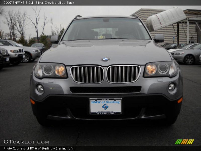 Silver Grey Metallic / Black 2007 BMW X3 3.0si