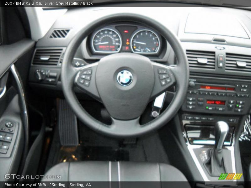 Silver Grey Metallic / Black 2007 BMW X3 3.0si