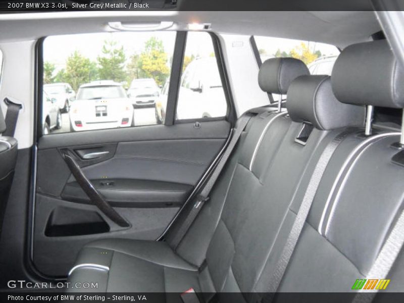 Silver Grey Metallic / Black 2007 BMW X3 3.0si