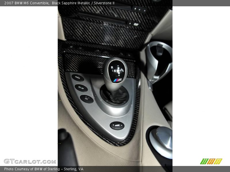 Black Sapphire Metallic / Silverstone II 2007 BMW M6 Convertible