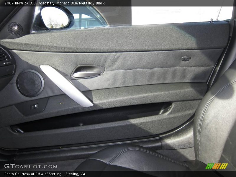 Monaco Blue Metallic / Black 2007 BMW Z4 3.0i Roadster