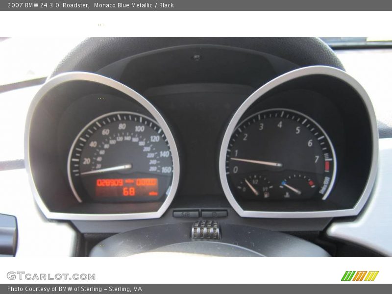 Monaco Blue Metallic / Black 2007 BMW Z4 3.0i Roadster