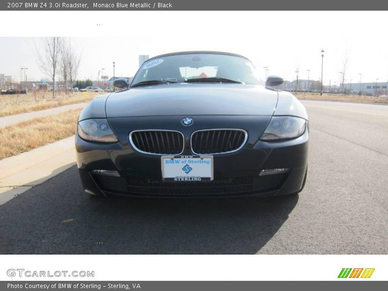 Monaco Blue Metallic / Black 2007 BMW Z4 3.0i Roadster