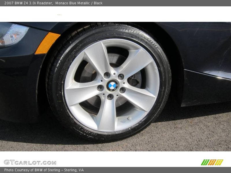 Monaco Blue Metallic / Black 2007 BMW Z4 3.0i Roadster