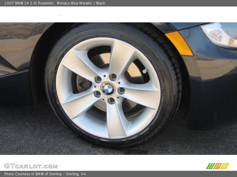 Monaco Blue Metallic / Black 2007 BMW Z4 3.0i Roadster