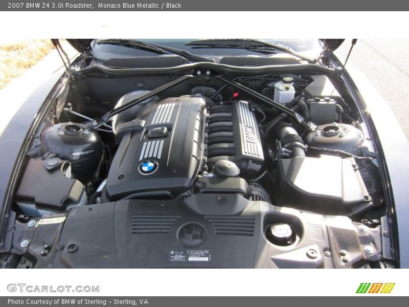 Monaco Blue Metallic / Black 2007 BMW Z4 3.0i Roadster
